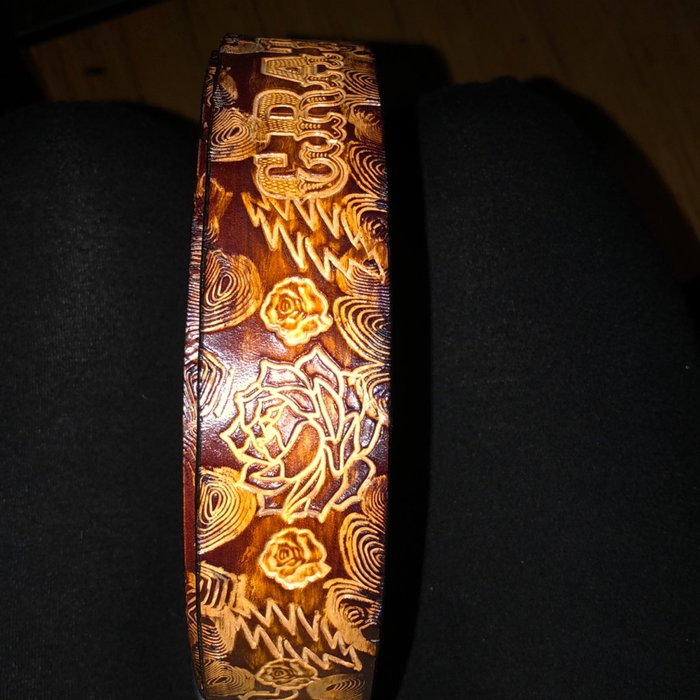 Grateful Dead 36 Waist Real Leather Belt
